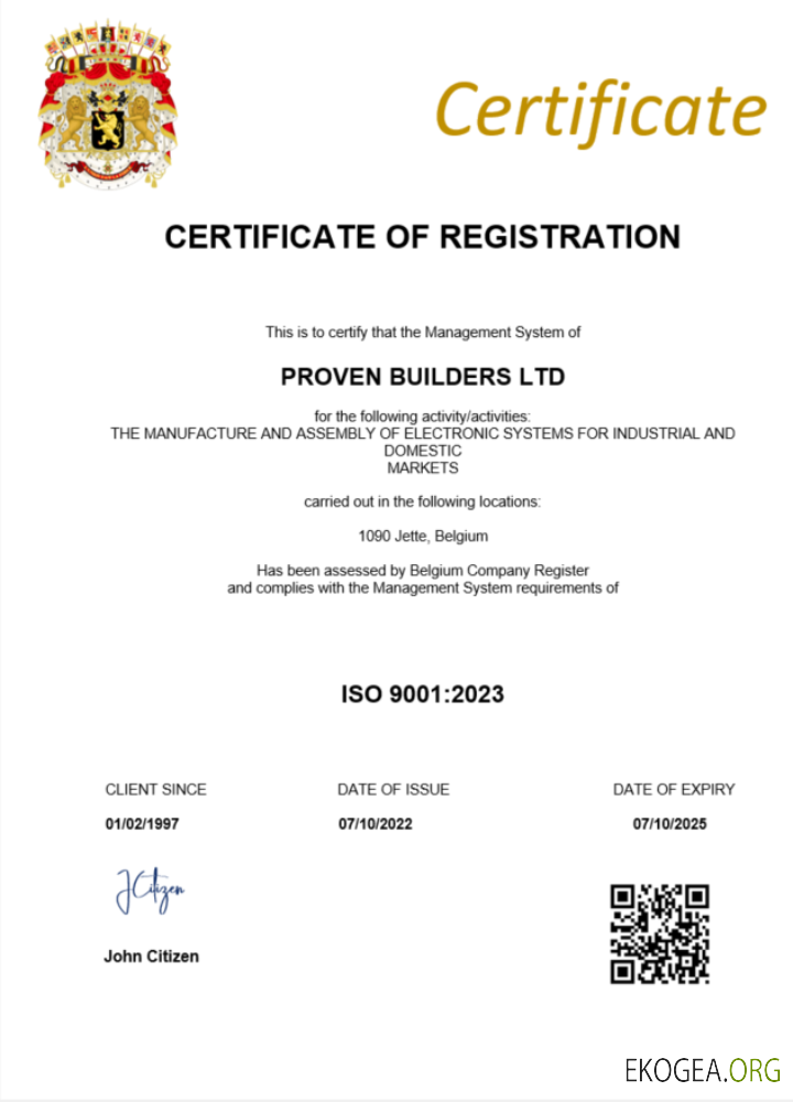 Modèle Word et PDF de certificat d'immatriculation belge